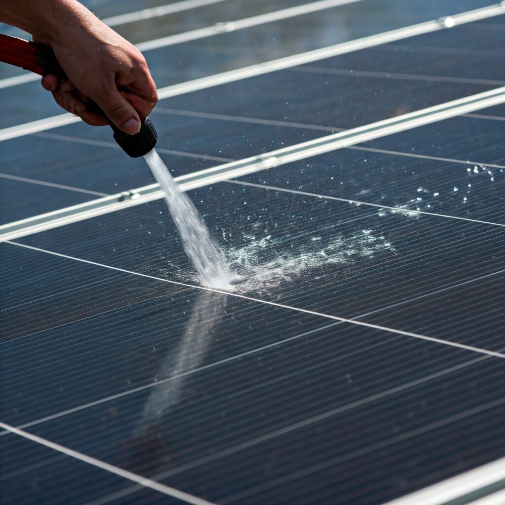 cleaning-solar-panels-with-hose-1024x1024